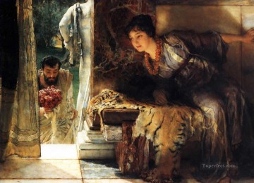 歓迎の足音 ロマンチックなサー・ローレンス・アルマ・タデマ Oil Paintings